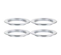MAGICLULU Anneau Anti-Morsure en Aluminium pour Boîte D'élevage d'oiseaux, Accessoire Solide 4pcs, Adapté aux Nichoirs en Bois pour Perroquets