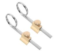 MAGICLULU Anneau de Traction pour Trompettes 2pcs en Métal Argenté Design Ergonomique et Léger, Accessoire Fonctionnel pour Musiciens Lors de Concerts et Réparations