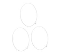 MAGICLULU Anneaux de Retenue Blancs pour Ventilateurs Muraux, Lot de 3 Pièces en Asb et Fer, Arceau Fixe pour Ventilateur Électrique, pour Fête Estivale la Maison Bureau