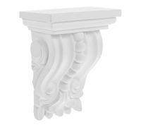 MAGICLULU Applique Décorative Sculptée en Pu, Largeur 11,5 Cm, Finition Blanche, Console D’angle Européenne pour Mobilier, Moulure Vintage pour Décoration Intérieure et Ameublement