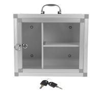 MAGICLULU Armoire Murale Épaissie pour Remède et Objets Perdus, Alliage et Acrylique, Compartiments Intégrés Polyvalents, Protection Portable, pour Bureau et Extérieur