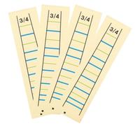MAGICLULU Autocollants Amovibles pour Touche de Violon 4pcs en Papier, Guide de Doigté Pratique pour Apprentissage et Amélioration des Compétences Lors Pratique Extérieure