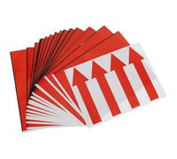 MAGICLULU Autocollants Fléchés Adhésifs Rouges 10x3 Cm, 100 Pièces, Panneaux Indicateurs Directionnels pour Marquage au Sol, Signalisation de Sécurité, Usage Industriel et Professionnel