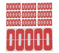 MAGICLULU Autocollants Protecteurs en Plastique Rouge de U Facile à Appliquer Retirer Pack de 10 Feuilles pour Nail Art pour Décoration D'ongles et Parties