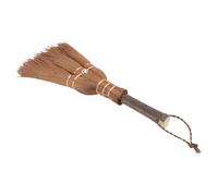 MAGICLULU Balai à Main en Matériau Naturel Brun Mini Balai Multifonctionnel 24 Cm pour Cérémonie du Thé et Usage Ménager Délicat Accessoire Compact pour Petits Déchets