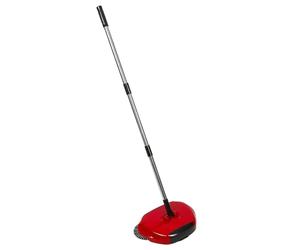 MAGICLULU Balai Pousseur Multifonction Avec Poubelle Intégrée Brosse Rotative Pet Sans Électricité Vadrouille Pour Sols Et Poubelle Encombrante Manche Réglable Acier Inoxydable Nettoyage San