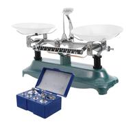 MAGICLULU Balance Mécanique Pédagogique pour Laboratoire avec Capacité 500g, Structure Stable en Fer, Accessoires Poids et Pince, pour Tâches Éducatives en Classe
