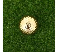 MAGICLULU Balle D'entraînement de Golf Dorée pour Putting et Technique | Caoutchouc Synthétique, Usage Sport, Contrôle Amélioré, Pratique du Swing, Finition Or