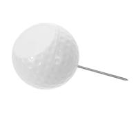 MAGICLULU Balle Inoxydable de Marqueur Professionnel de Golf Blanc Abs en Clou Acier Forme Ronde, Réduit de Recherche pour Compétitions Parcours