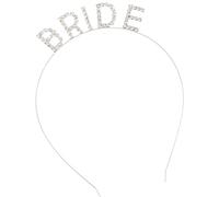 MAGICLULU Bandeau de Mariée Accessoire Cheveux Mariage Élégant Bride en Alliage Argenté pour Nuptiale et Événement Pré-mariage