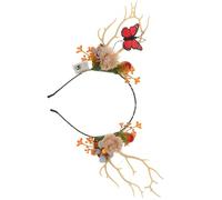MAGICLULU Bandeau de Noël Bois de Cerf Décoratif en Plastique et Tissu Confortable à Porter pour Fêtes de Noël et Soirées Festives Couleur Aléatoire