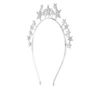 MAGICLULU Bandeau Habillé Célibataire Bijoux Chapeaux Demoiselles D'honneur Bande De Cheveux Ce Scintillant Fantaisie Brillant Casque En Strass Veille Filles Groupe Alliage De Zinc Silver
