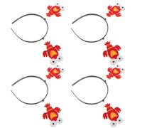 MAGICLULU Bandeaux pour Cosplay Forme Homard Rouge en Plastique Léger et Sûr, 8 Pièces pour Décoration Quotidienne ou Carnaval, Look Créatif et Original