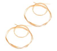 MAGICLULU Bandes De Vannerie en Rotin Naturel 4 Pièces Finement Tressées pour Artisanat, Bricolage Et Décoration, Flexible Écharde, Bandes Plates Jaunes 6 Mm 10 Mm, Projets Créatifs Et Floral