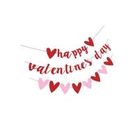 MAGICLULU Bannière de Saint Valentin Décorative Rose avec Ornement Suspendu Couleur Vive et pour Fête Intérieure et Extérieure Ambiance Festive pour Célébrations