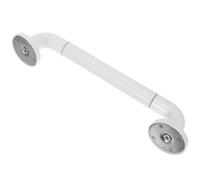 MAGICLULU Barre D’appui Antidérapante pour Salle de Bain et Toilettes, 40 Cm, Acier Inoxydable Revêtement Nylon, Main Courante Murale Blanche pour Personnes Âgées, Sécurité et Maintien et