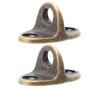 MAGICLULU Base de Crochet Coupe-vent en Laiton Antique, Grand Modèle, Lot de 2 Pièces, Support pour Fenêtre et Porte, Accessoire Ménager Résistant au Vent pour Fenêtres de Style Chinois