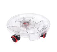 MAGICLULU Base Mobile Ronde pour Pot de Fleurs en Résine, 1 Pièce | Plateau à Roulettes, Usage Intérieur à Maison, sans Odeur ni Bavure, pour Pots et Jardinières