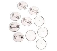 MAGICLULU Bases de Broches Vierges 20 Pièces Acier Inoxydable 20 MM Supports Ronds pour Création Broches Pins Personnalisables Robes Femme