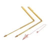 MAGICLULU Bâton de Sourcier en Cuivre Portable et Fiable pour Exploration en Plein Air, Baguette de Sourcier Paranormale Or Robuste et Légère pour Aventures Extérieures