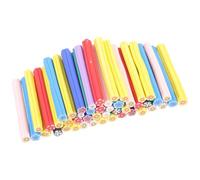MAGICLULU Bâtons en Argile Polymère pour Nail Art 50 Pcs 5x50mm Décoration Ongles DIY Style Fleuri pour Scrapbooking et Carnets