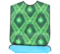 MAGICLULU Bavoir Imperméable pour Personnes Âgées Vert en Pu, Facile à Nettoyer et Résistant à L'huile, pour L'heure du Repas et L'aide à L'alimentation