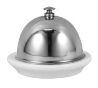 MAGICLULU Beurrier en Acier Inoxydable Multifonction, Plat à Beurre Céramique pour Suif de Bœuf et Ormeaux, Assiette D'assaisonnement Portable Cuisine, Fête et Camping, Récipient