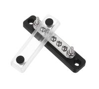 MAGICLULU Bloc de Distribution Électrique Compact et Flexible Voies pour Camping Cars et Bateaux Bornier Busbar Cuivre Étamé avec Couvercle Optimisation et Gestion Simplifiée Du Câblage