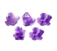 MAGICLULU Bloc Décoratif Améthyste Pourpre Unique de 20-35mm, Petites Améthystes Naturelles pour Décoration Intérieure et Travaux Manuels Créatifs
