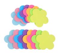 MAGICLULU Bloc-notes Adhésifs 16 Pièces Motif Fleur de Prunier, Blocs-notes de Couleur Fluorescents, Onglets Marque-page Autocollants, Format Compact, pour Bureau École Maison, Fournitures