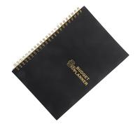 MAGICLULU Bloc-Notes de Budget Familial Mensuel, Carnet de Planification Budgétaire Couverture Noire, Outil de Gestion Financière pour Domicile et Bureau