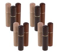 MAGICLULU Boîte à Cure-dents en Bois 12 Pcs Porte-aiguilles Couture Multifonction en Bois Naturel Ébène Rangement Portable pour Loisirs Créatifs et Usage Cuisine