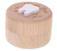 MAGICLULU Boîte à Dents de Lait Souvenir Bois pour Ranger la Première Dent de Lait Perdue Garçon Fille