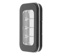 MAGICLULU Boîte à Fards à Paupières Vide Magnétique S Taille, Palette de Maquillage 4 Godets en Métal Noir Mat, Rangement Compact pour Fards à Joues et Enlumineurs, Accessoire Maquillage