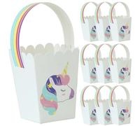 MAGICLULU Boîte à Goûter Boîte de Fête Licorne 25 Pcs Papier Poignées, pour Collations et Petits Objets, Fête de Mariage et Bridal Shower