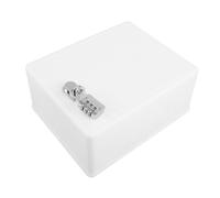 MAGICLULU Boîte à Lait Murale Verrouillable Compacte 1 Pièce, Couleur Lait Opaque, Cadenas à Combinaison Argenté, Rangement Sécurisé pour Colis et Courrier Extérieur, Fixation Murale Gain