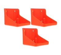 MAGICLULU Boîte à Lécher en Plastique Rouge pour Bovins et Ovins, Support Bloc de Sel Facile à Assembler et Détacher, Lot de 3 Pièces pour Ferme et Usage Quotidien