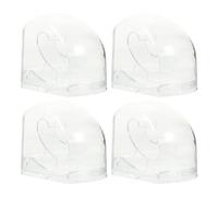 MAGICLULU Boîte à Montres Transparente en Plastique 4pcs Design Élégant Simple pour Organiser et Protéger Montres et Bijoux à Domicile Voyage