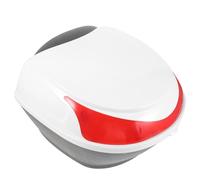 MAGICLULU Boîte à Outils de Queue Blanche en Plastique, Pochette Multifonctionnelle pour Moto Facile à Transporter Installer, Rangement Lors Conduite