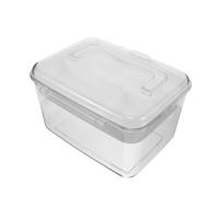 MAGICLULU Boîte à Remède Portable Transparente avec Poignée Organisateur de Piluliers en Plastique Robuste Compartiments Séparés pour Maison et Urgences Rangement Médical Compact et