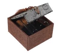 MAGICLULU Boîte à Souvenirs pour Garçon et Filles en Flockage Bleu avec Étui à Dents de Lait et Rangement Cordon Ombilical, Présent pour Nouvel An et Noël Style