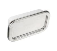 MAGICLULU Boîte Alimentaire Métal Argentée 320 Ml Couvercle, Boîte à Beurre Domestique en Inox, Conçue pour Conservation à Haute et Basse Température, pour Desserts et Goûters