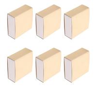 MAGICLULU Boîte de Rangement pour Allumettes Vide Vintage Blanc, Lot de 6, Design Compact en Papier Joint Étanche, pour Fêtes et Événements