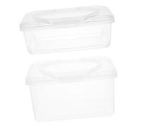 MAGICLULU Boîte de Rangement pour Lingettes Humides 2pcs Couvercle Rabattable, Capacité 1100ml et 1850ml, en Pp, Protection la Poussière pour Voiture et Bureau