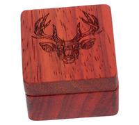 MAGICLULU Boîte de Rangement pour Médiators en Bois précieux Porte-Médiators Compact 1 Pièce Motif Cerf Accessoire Pratique pour Guitare Étui de Transport Solide pour Musiciens