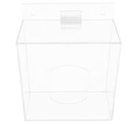 MAGICLULU Boîte de Rangement Suspendue en Acrylique Transparent pour Masques et Moufles, Montage Mural Vertical, Utilisation Main, Facile à Nettoyer, pour Postes Infirmiers et Accueils
