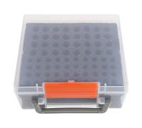 MAGICLULU Boîte de Recyclage de Piles, Organisateur de Rangement de Piles Aa, Plastique, Compartiments Multiples, Portable, Protection Fiable, Anti-fuite, pour Tiroir et Écoles