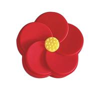 MAGICLULU Boîte Portable pour Lentilles de Contact de Fleur Rouge Légère et Pratique Miroir, pour Ranger Vos Lentilles Votre Paquet ou Votre Paquet à Main