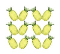 MAGICLULU Boîtes à Friandises en Plastique D'ananas Vertes, 12 Pièces, Boîte de Rangement Décorative pour Bureau, Vacances
