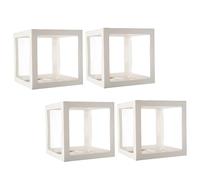 MAGICLULU Boîtes De 4 Pièces boîte à Ballons boîtes à Ballons Transparentes pour Decoration Party Box Cas de de de Mariage PVC Blanche